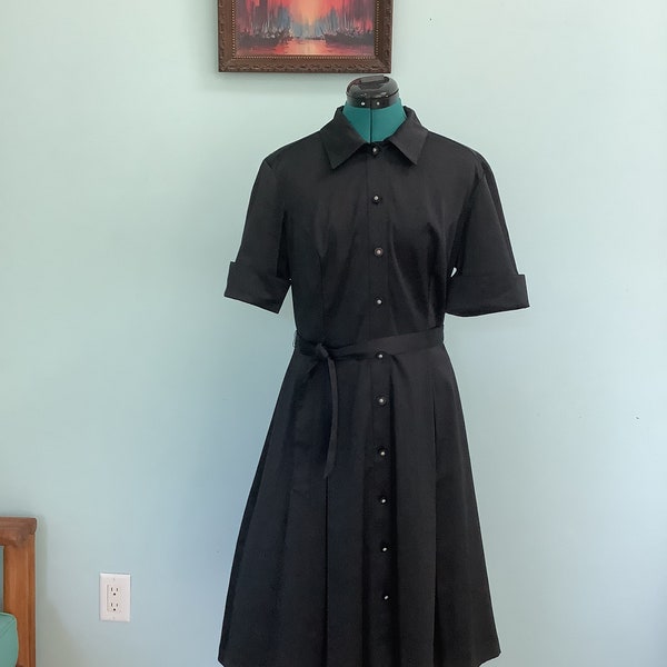 Vintage Y2 Shirtwaist Dress,Sz 12, By Connected