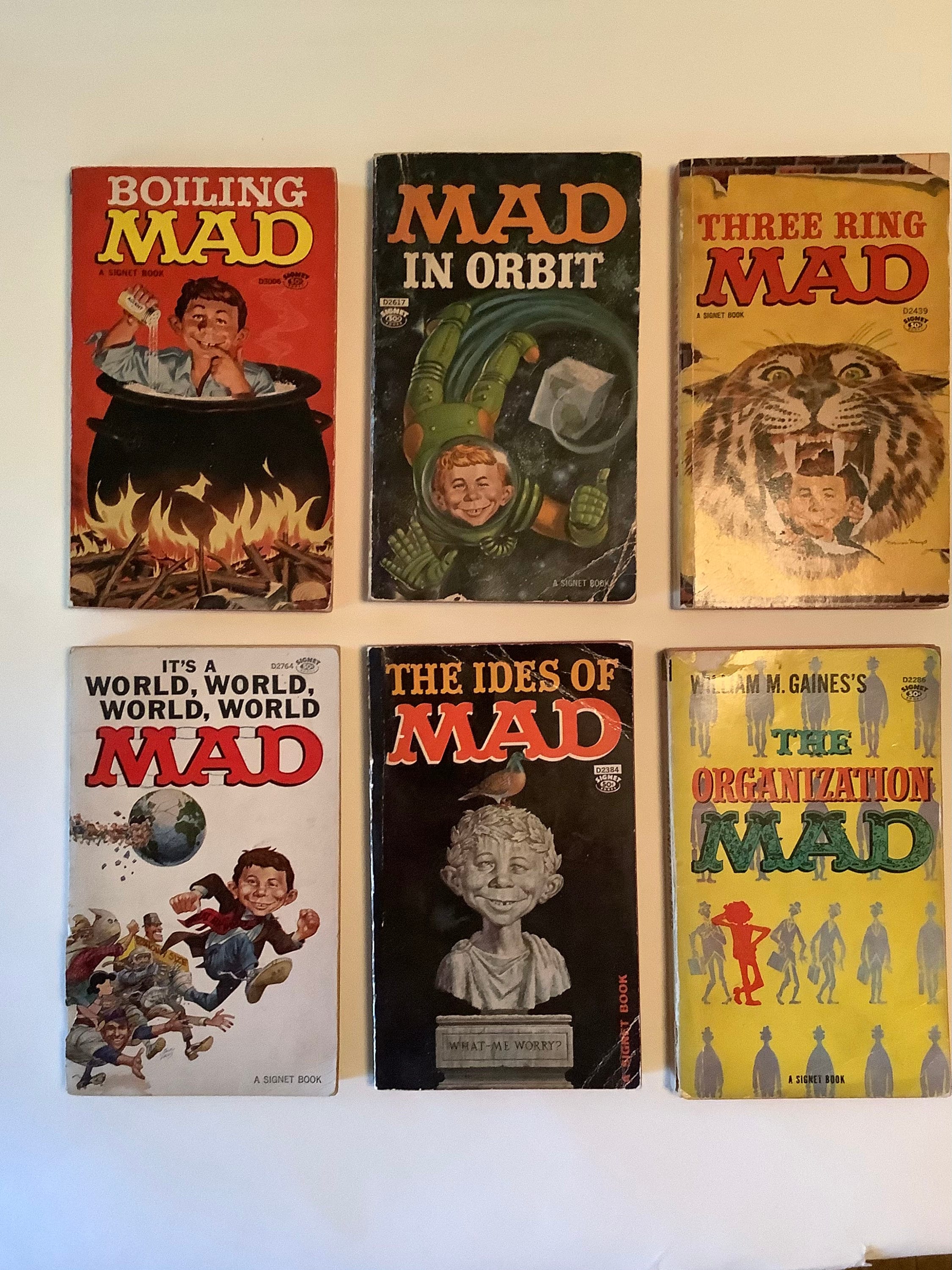Vintage “MAD” Paperback Books (6),1966 MAD Books, A Signet Book - Etsy