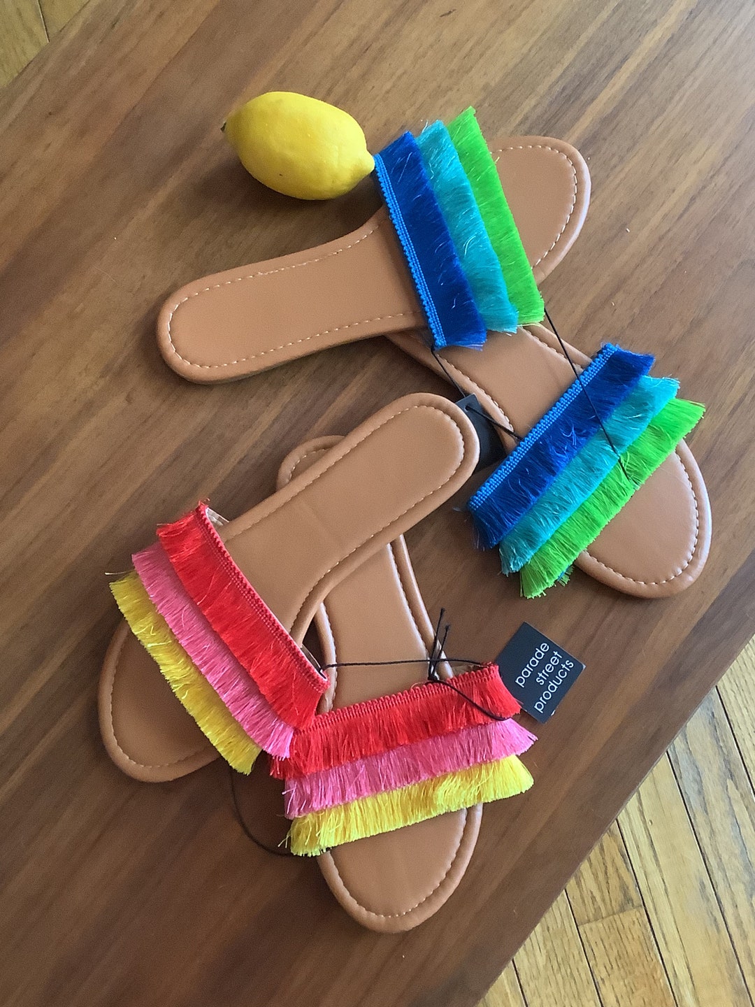 Vintage 90s, Size 7.5 Hawaiian Flip Flops, Size 38,vintage Flip Flops