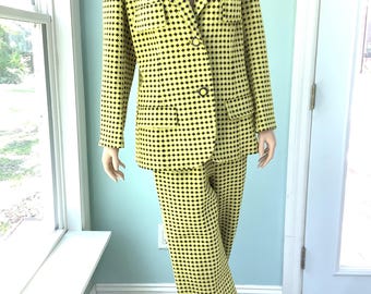 Size 16 Vtg 70’s 80’s Women’s Matching Pantsuit, Italian Pantsuit by “ Promenade”