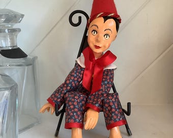 Vtg Italian PINOCCHIO Puppet, Handmade Dolls and Puppets