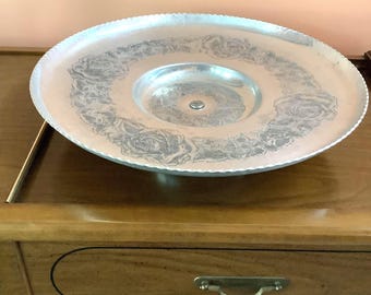 50’s Lazy Susan,Hand Wrought Aluminum, Wilson Specialities Co. Inc