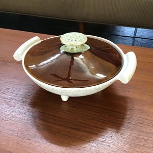 Vintage MCM Casserole Dish, 50’s,Severing Dishes,Ceramic Casserole Server,Mid Century Dinning,Ceramic Covered Dishes,60’s