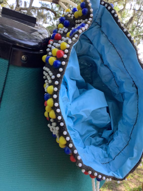 50’s Rock Candy Handbag, Dot Candy Pull Cord Purse - image 6