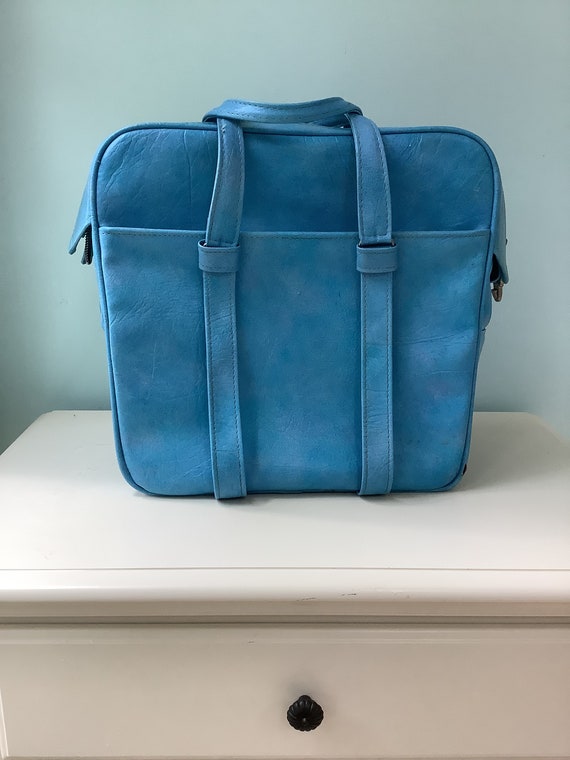 Samsonite Luggage,Blue Vinyl Carry On Bag,Travel Bag,… Gem
