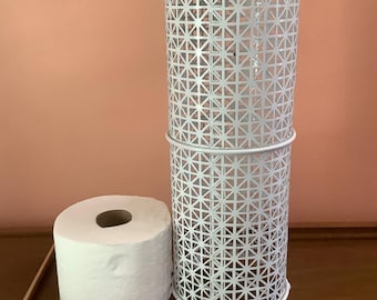 1950’s Enamel Tower Cage Toilet Paper Dispenser