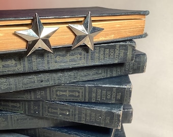 80’s Stainless Silver Star Pierced Earrings