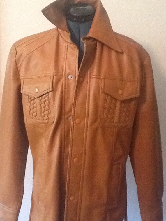 Vintage 70's,Mens Vinyl,Size M,Vinyl Jean Jacket,S
