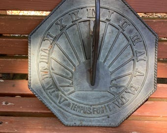 Sundial Brass Plate,Garden Ornament's,Harvest Time Clocks, Sun Clocks