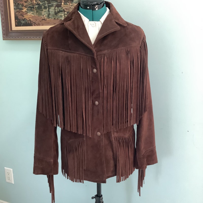 Suede Fringe Biker Jacket for Women main image 0