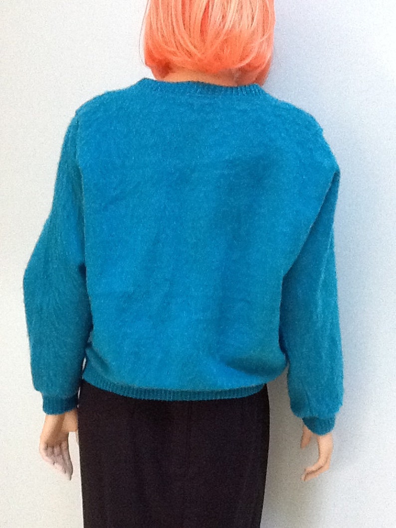 Vintage Cardigan Sweater,Size M Butterflies Old Lady Sweaters