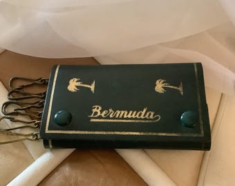 Bermuda Souvenir Key Leather Wallet