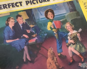 50’s “Perfect Picture Puzzle” ~ Interlocking Puzzle Pieces