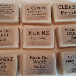 The Opinionated Soap Bar/ Talking Soap/ Funny Saying Soap/ Phrase Soap/ Gift Soap