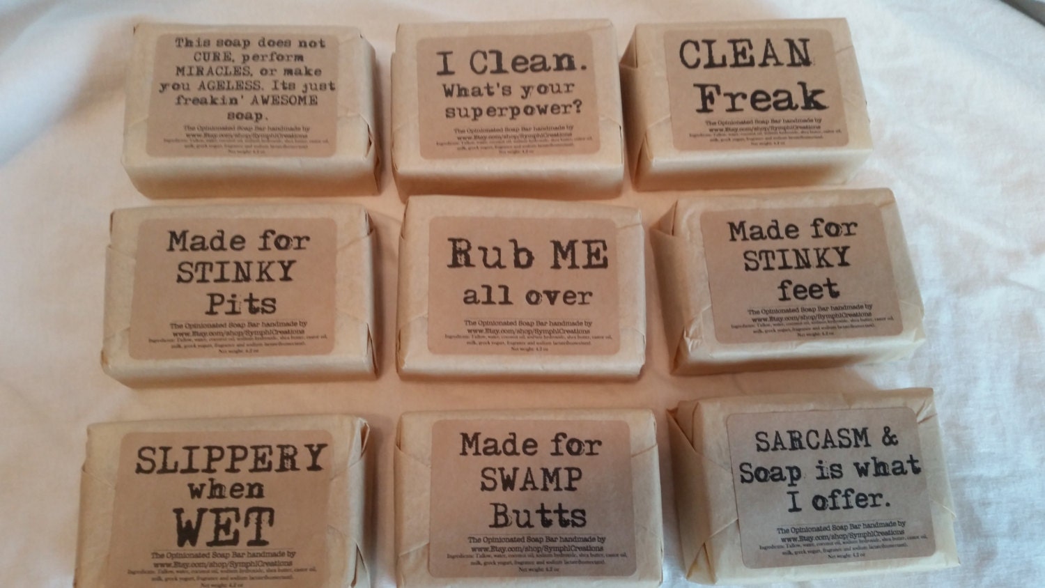 The Opinionated Soap Bar/ Talking Soap/ Funny Saying Soap/ Etsy