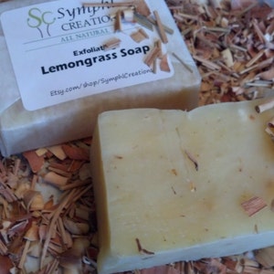 Savon exfoliant à la citronnelle / Tout naturel / Insectifuge naturel pour le camping