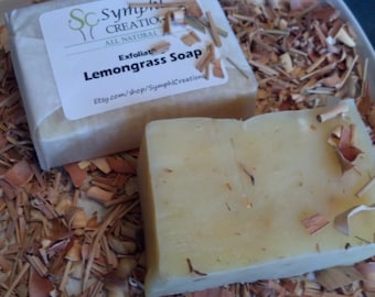 Exfolierande citrongrästvål / Helt naturligt / Naturligt insektsmedel för camping