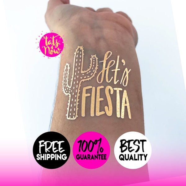 lets fiesta, fiesta cactus, final fiesta, bachelorette party tattoos, cactus themed bachelorette, mexico bachelorette weekend, by Tats4now