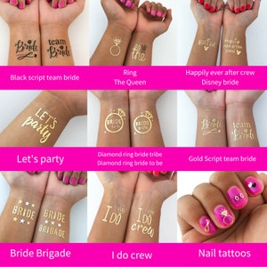 Variety pack of bachelorette tattoos, Pick any 20 tattoos, Mix and match to customize your order image 3