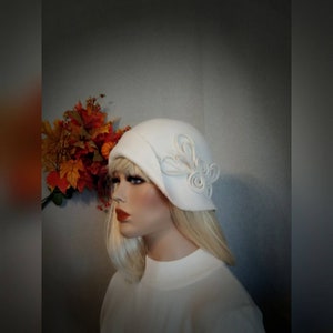 Felt cloche hat