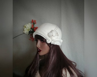 Felt cloche hat