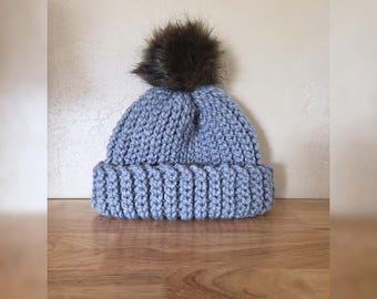 Chunky Pink Beanie