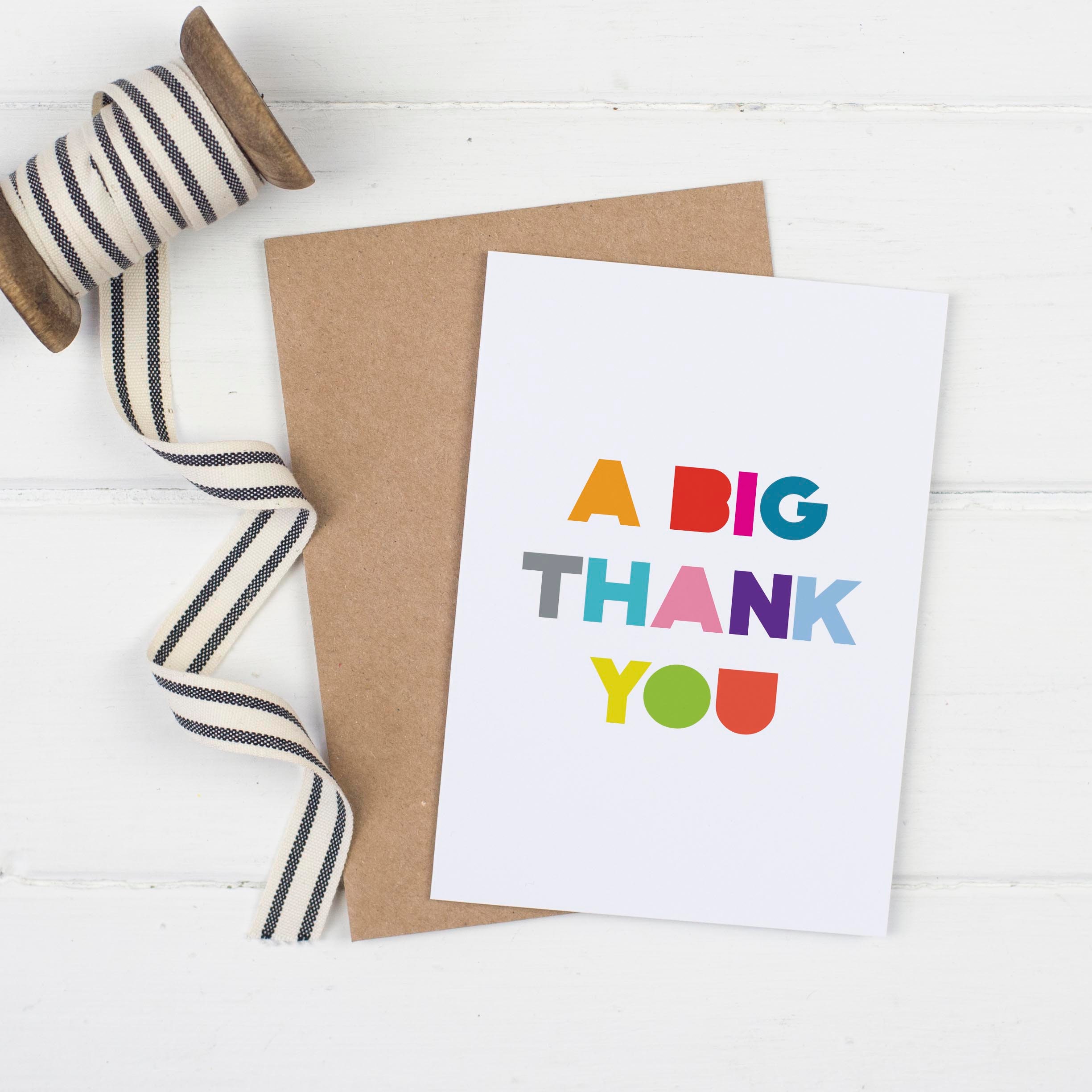 A Big Thank You Card Pack Etsy