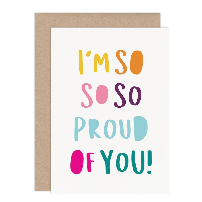 So So Proud Of You Congratulations Card | Etsy