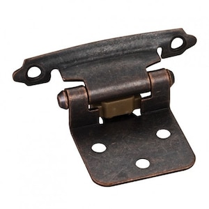 Flush Mount Cabinet Door Hinges - Oil Rubbed Bronze
