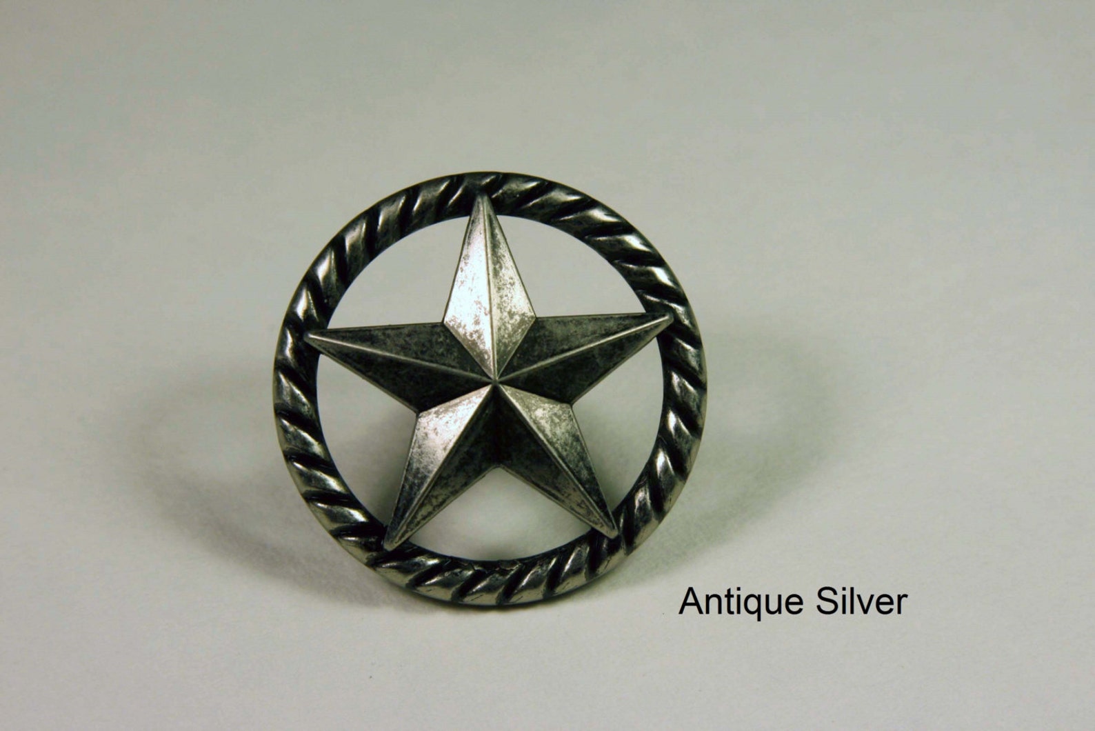 Western Style Raised Star Knob Available in 4 Finishes Etsy