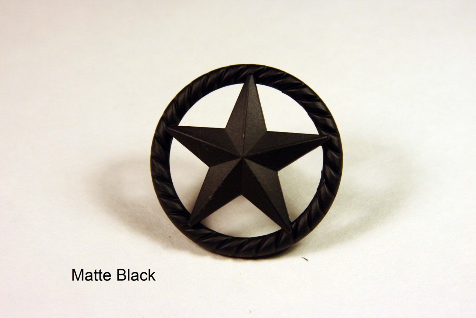Western Style Raised Star Knob Available in 4 Finishes Etsy