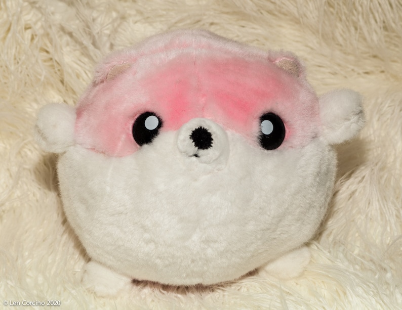 pink dog stuffed animal