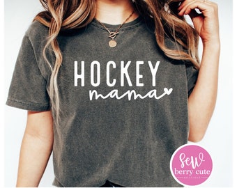 Hockey Mama T-Shirt - Hockey Mama - Comfort Colors - Hockey Shirt