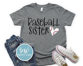 Baseball Sister T-Shirt, Baseball Sister Shirt, Baseball Sister , Baseball T-shirt