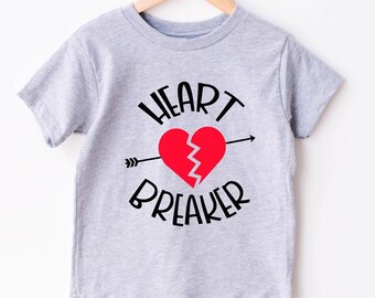 Heart Breaker Shirt - Boys Valentine's Day Shirt - Heart Throb - Baby Boy Valentine Shirt