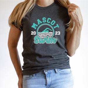 Custom Swim Mom Shirt - Swim Mom T-Shirt - Swim Mom Tee - Swim Mama - Personalized Swim Shirt