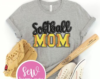 Softball Mom Shirt, Softball Mom Tshirt, Softball Mom, Softball Sports Mom, Softball