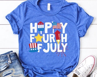 Happy Fourth of July - Patriotic Shirt - 4th of July