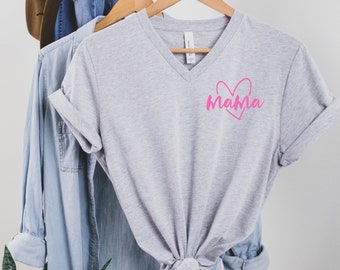 Mama Shirt - Mama Tee - Mom Shirt - Mama V-neck - Mom Tshirt