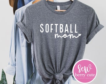 Softball Mom Shirt - Softball Mama Tee - Softball Tees - Sports Mom Tees - Mama Tees - Biggest Fan Shirts