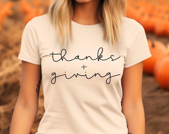 thanks + giving T-shirt, Women's Graphic Tee