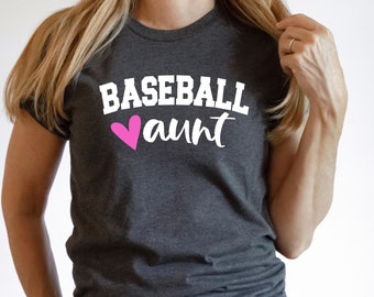 Baseball Aunt Tshirt - Aunt Shirt - Baseball Tshirt - Aunt Tshirt