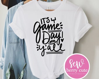 Football Shirt - It's Game Day Y'all T-shirt - Football Tee - Football Mom Shirt - Gifts for her - Football Mama - Game Day