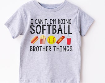 Baseball Sister Shirt - Softball Sister Shirt - Softball Brother Tee - Baseball Brother Tshirt - Here for the Snacks - Concessions Tee