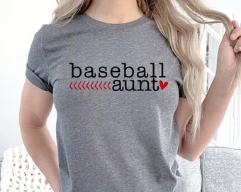 Baseball Shirt - Baseball Aunt Shirt - Baseball Tees - Aunt Tshirt