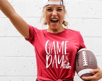 Game Day Football T-Shirt - Football Shirt - Sunday Football - Cute Football Shirt - Football Mom Tee