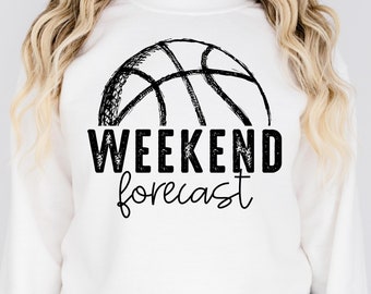 Basketball Sweatshirt - Weekend Forecast - Game Day Crewneck