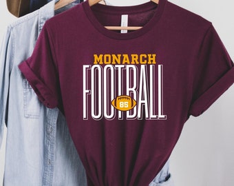 Custom Football T-shirt - Football Shirt - Custom Shirt - Personalized Shirt