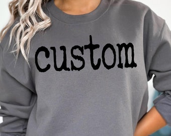 Custom Crewneck Sweatshirt - Personalized Sweatshirt - Mascot - School - Sports mom
