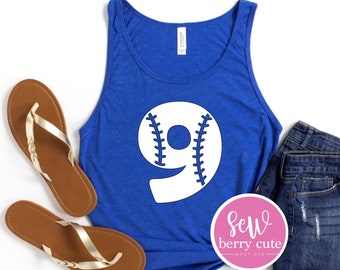 Baseball Shirt - Custom Baseball Tank Top - Baseball Mom Tank Top -  Baseball Mama - Personalized Baseball Shirt